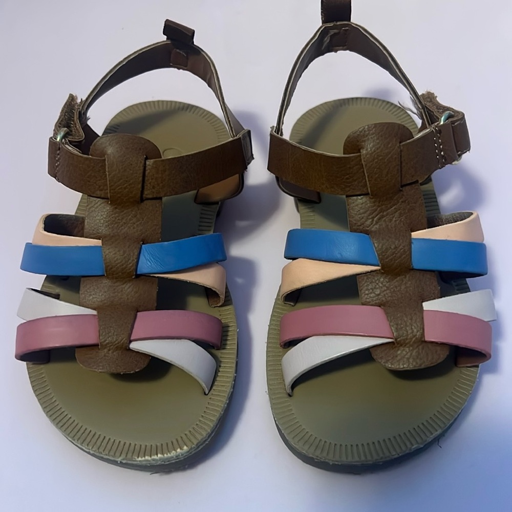 Osh Kosh Toddler girl multicolor sandals, 6M
